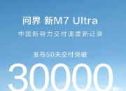 问界新M7今年累计交付量突破18万辆