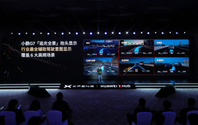 小鹏G7首发搭载小鹏华为联合研发的AR-HUD技术
